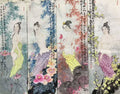 四季仕女圖 Four Seasons Beauties — original hand-painted Chinese ink figure painting (仕女) by Master Jiang Jinqing (峻清书画)