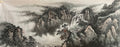 溪山飛瀑 Mountain Stream Cascades 180×70cm — Master Jiang Jinqing